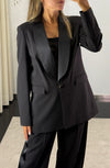 Blazer Longo Lapela Cetim FRACOMINA