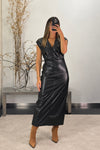 Vestido Midi Slim Eco Pele COLCCI