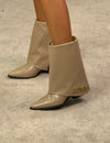 Bota Cano Médio Fold Over LANÇA PERFUME
