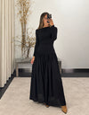 Vestido Maxi Drapeado COLCCI