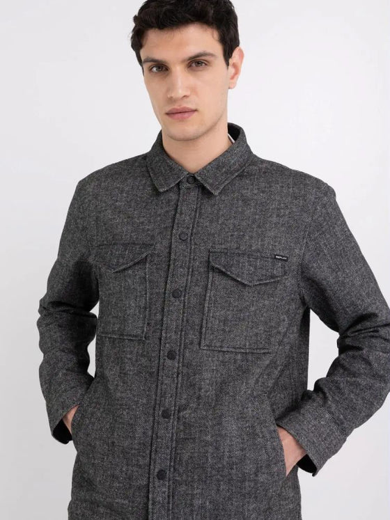 CAMISA RELAXED FIT FLANELA REPLAY