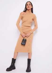  Conj. Camisola Malha Cut Off+Saia DENNY ROSE