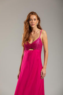  Vestido Longo C( Lantejoulas SWALLOW