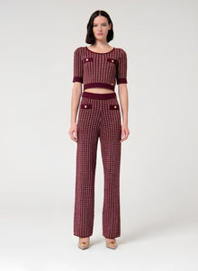  Conj. Calça Palazzo+T-shirt Malha FRACOMINA