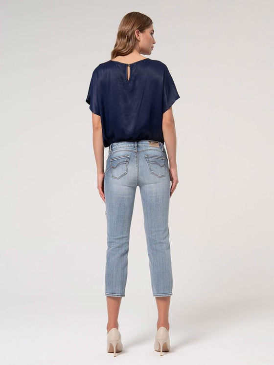 Calças Jeans Cropped Fit FRACOMINA