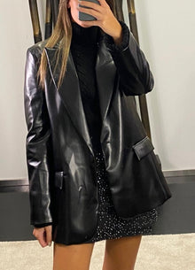  Blazer Couro Sintético IMPERIAL FASHION