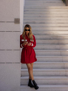  Vestido Camiseiro Contraste SWALLOW