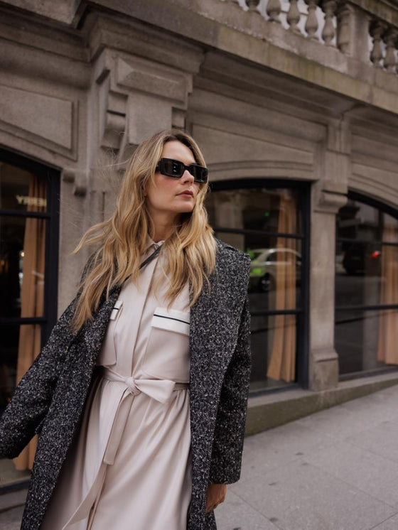 Vestido Camiseiro Contraste SWALLOW