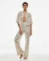 Camisa Crop Bordado Floral ACCESS