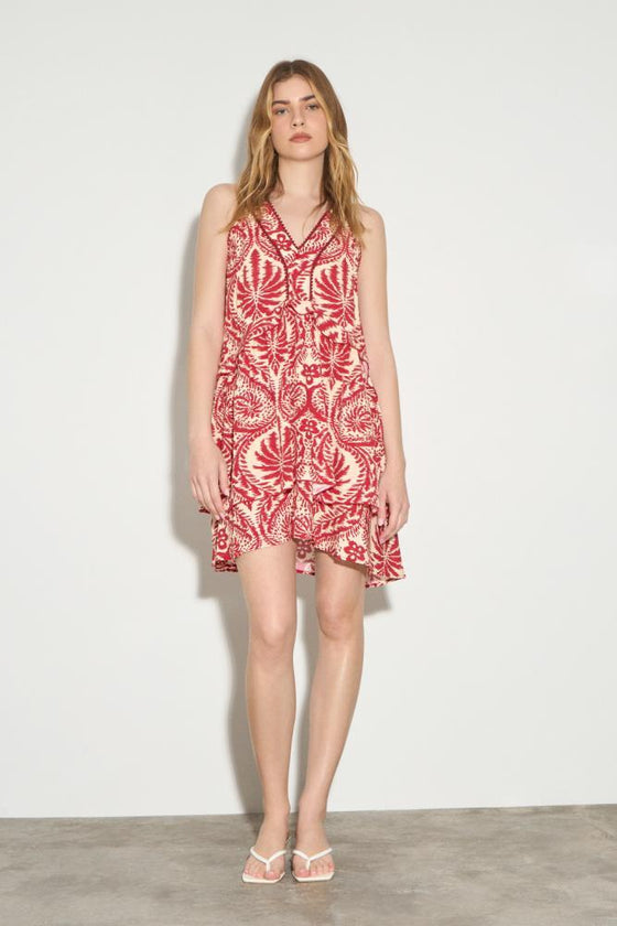 Vestido Curto Estampado BSB
