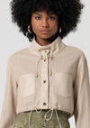 Jaqueta Cropped Tecido Vazado FRACOMINA