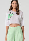 Camisola Crop Flor FRACOMINA