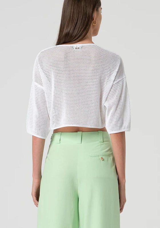 Camisola Crop Flor FRACOMINA