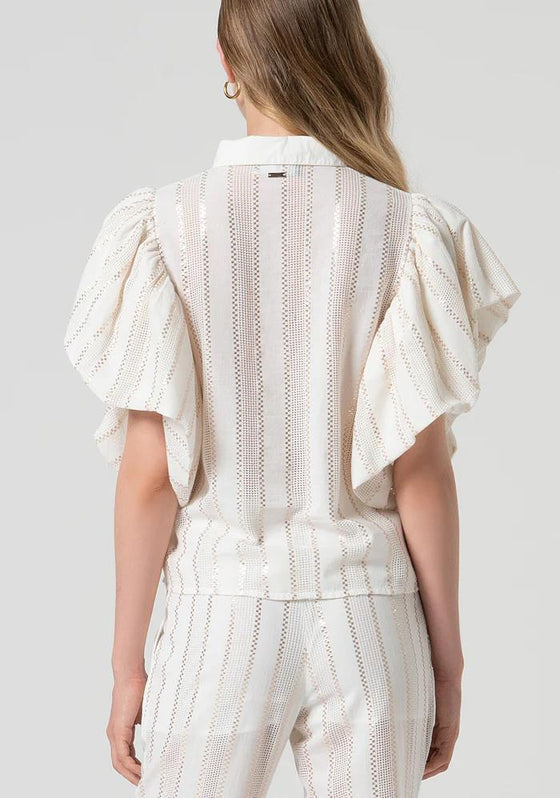 Camisa Regular C/ Lurex FRACOMINA