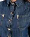 Camisa Cropped Jeans FRACOMINA