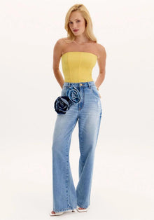  Calça Jeans Full Length High LANÇA PERFUME