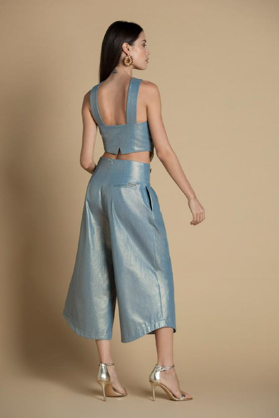Calças Culotte Jeans Brilho SAHOCO