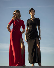  Vestido com Recortes SAHOCO