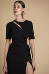 Vestido com Recortes SAHOCO