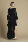 Vestido Assimétrico Folhos SAHOCO