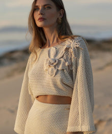  Camisola Malha Pormenores Florais SAHOCO