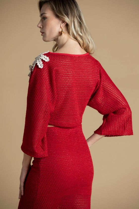 Camisola Malha Pormenores Florais SAHOCO