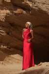Vestido Comprido Acetinado SAHOCO