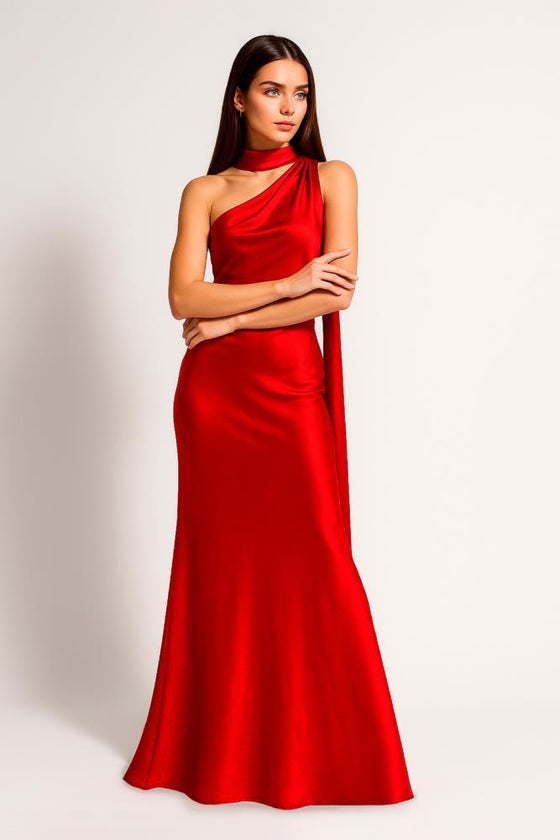 Vestido Comprido Acetinado SAHOCO