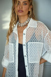 Camisa Organza & Bordado SWALLOW