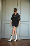Camisa Organza & Bordado SWALLOW