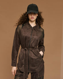  Casaco Suede Detalhe Transparente ACCESS