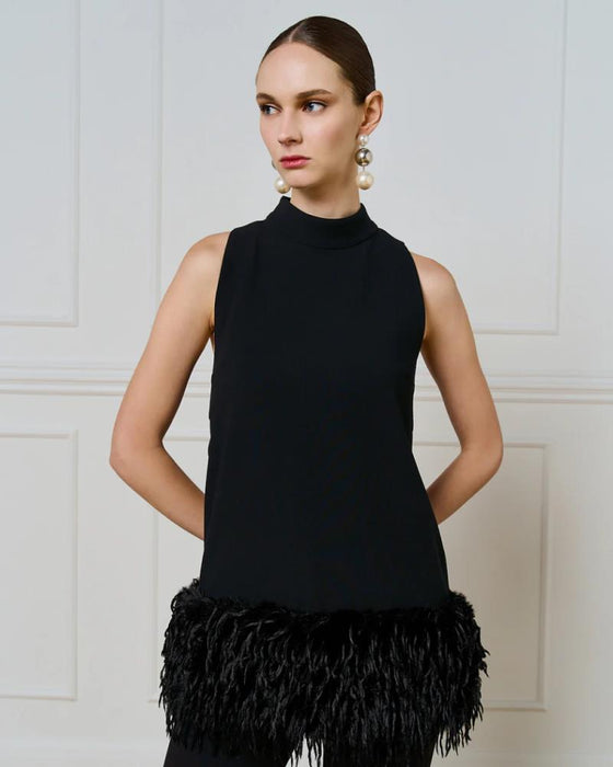 Vestido/Top Plumas ACCESS