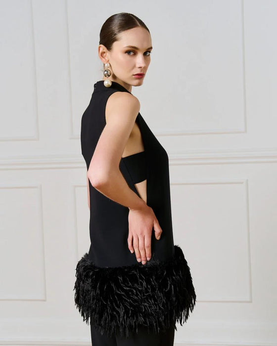 Vestido/Top Plumas ACCESS