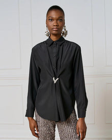  Camisa com Alfinete Strass ACCESS
