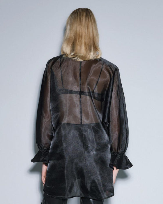 Camisa Organza Punhos Franzidos ACCESS