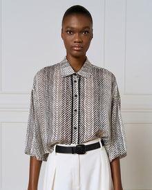  Camisa Cropped Estampada ACCESS