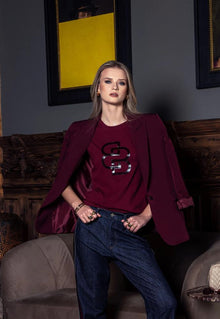  T-shirt Burgundy BB Logo BAMBURI
