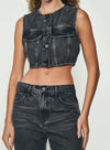 Colete Cropped Jeans COLCCI