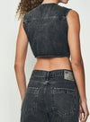 Colete Cropped Jeans COLCCI