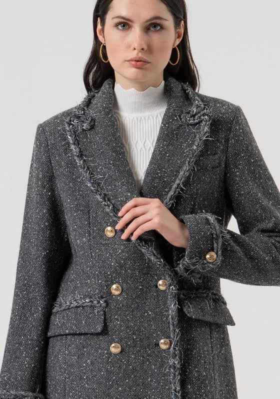 Casaco Slim Fit Tweed FRACOMINA