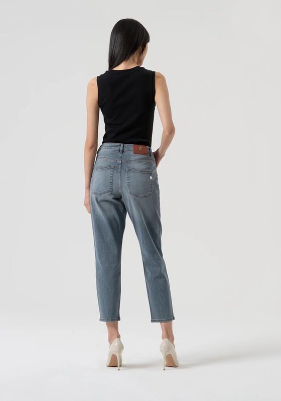 Calça Jeans Mom Fit Blue-Grey FRACOMINA