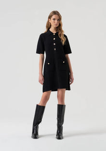  Vestido Mini Malha Evasê FRACOMINA