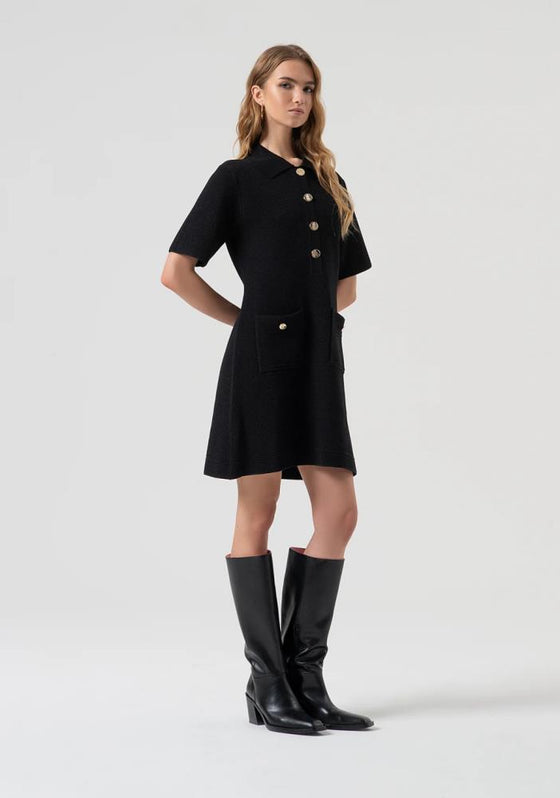 Vestido Mini Malha Evasê FRACOMINA