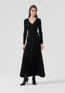  Vestido Longo Malha Slim FRACOMINA