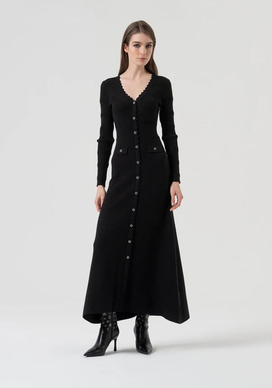Vestido Longo Malha Slim FRACOMINA