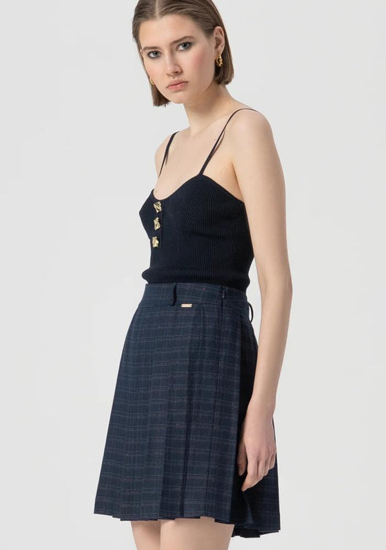 Mini saia Flare Pregas FRACOMINA