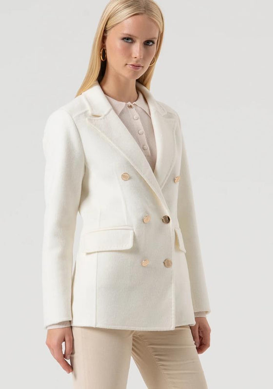 Blazer Regular com Lã FRACOMINA