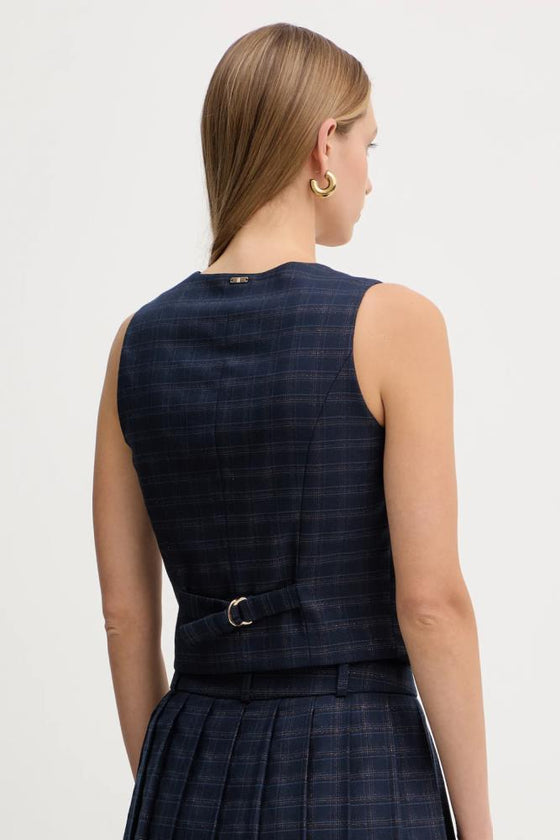 Colete Xadrez Lurex FRACOMINA