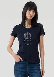  T-shirt Slim Fit Strass FRACOMINA