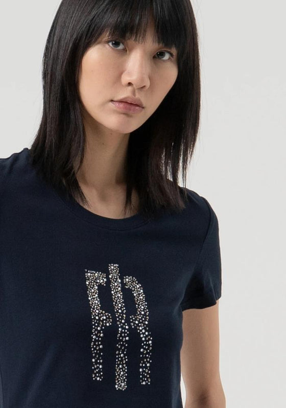 T-shirt Slim Fit Strass FRACOMINA